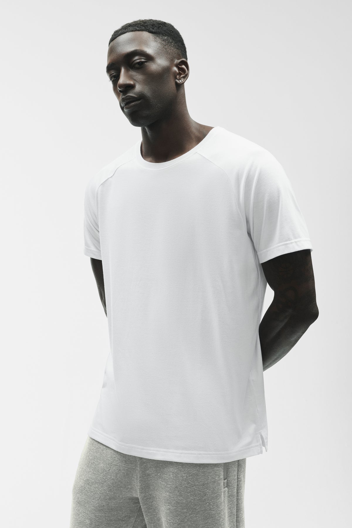 Triumph Raglan Tee - White--2