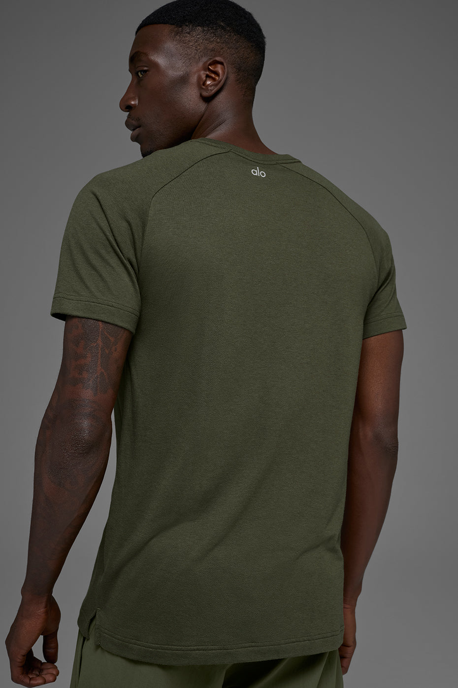 Triumph Raglan Tee - Green Olive--3