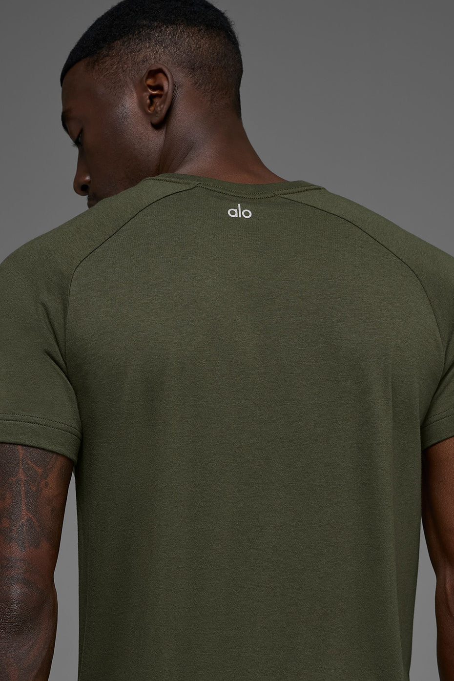 Triumph Raglan Tee - Green Olive--1