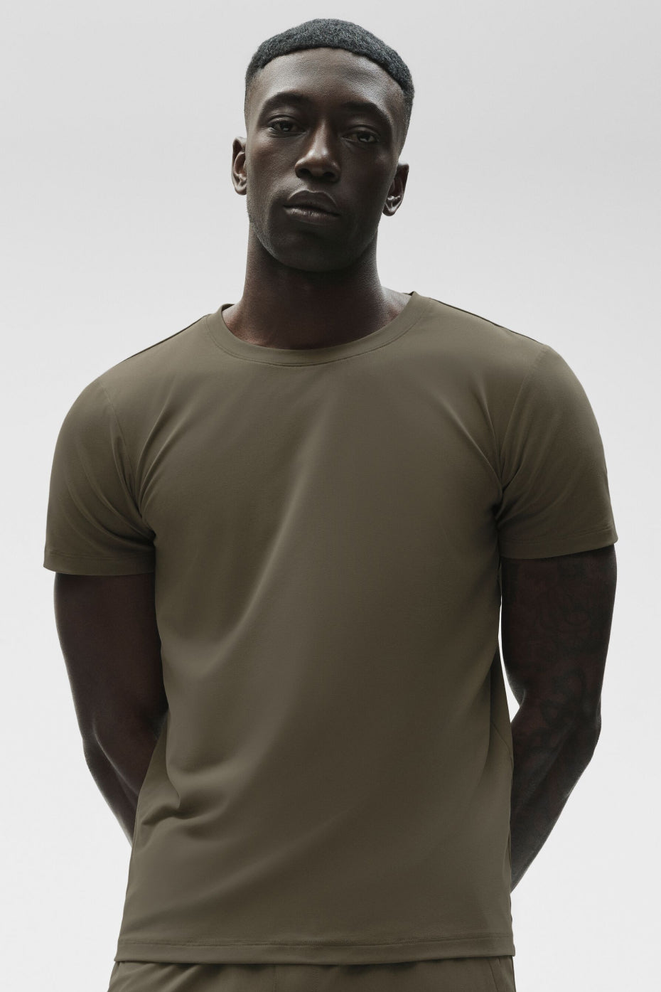 Conquer Reform Crewneck Short Sleeve - Olive Tree--2