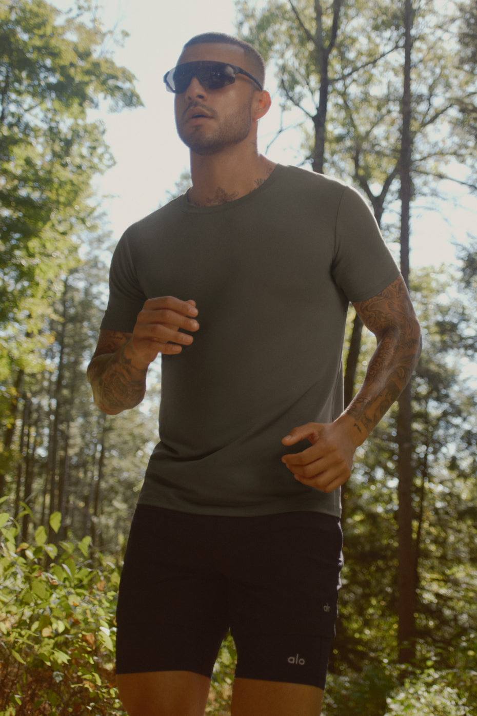 Conquer Reform Crewneck Short Sleeve - Olive Tree--0