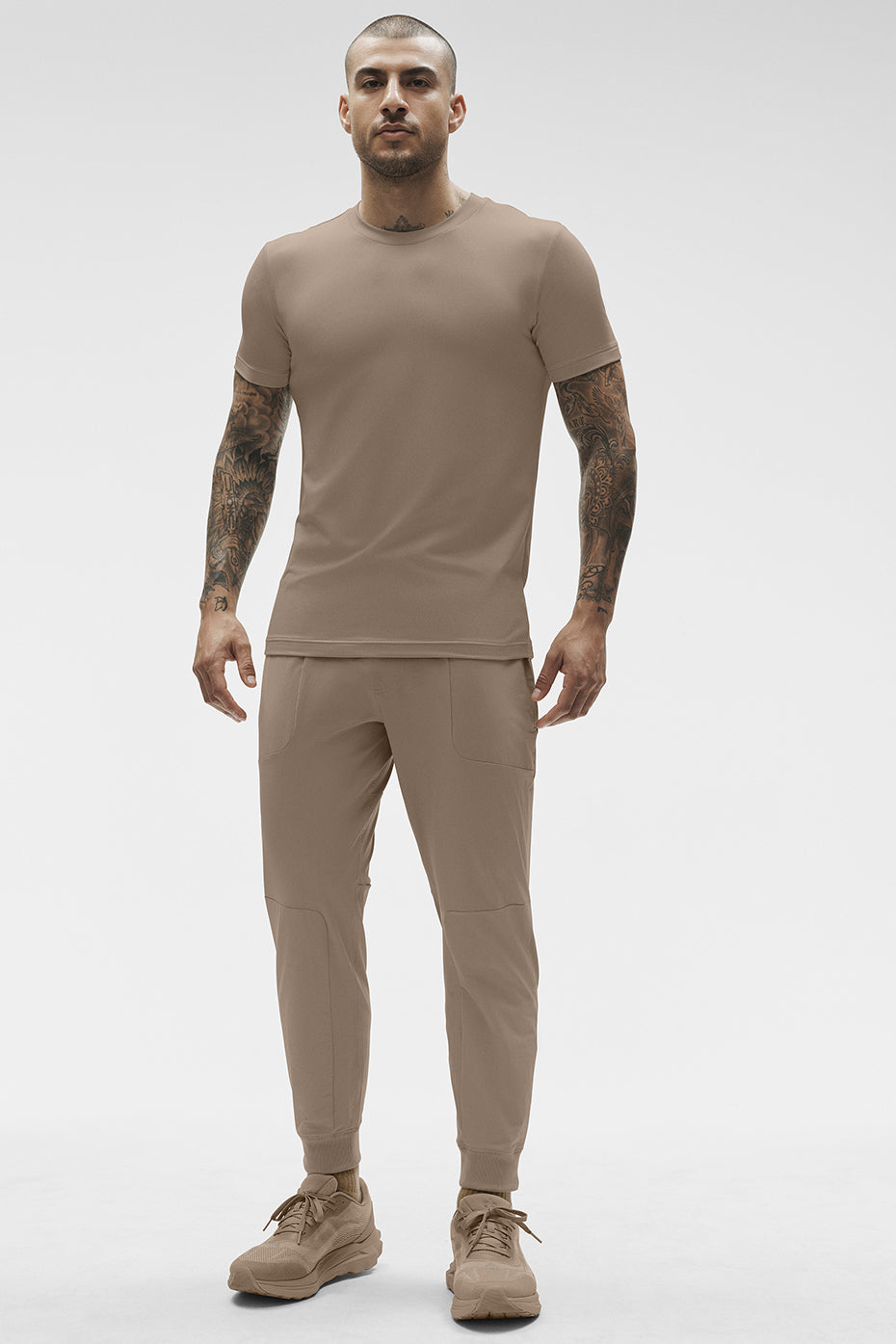 Conquer Reform Crewneck Short Sleeve - Gravel--3