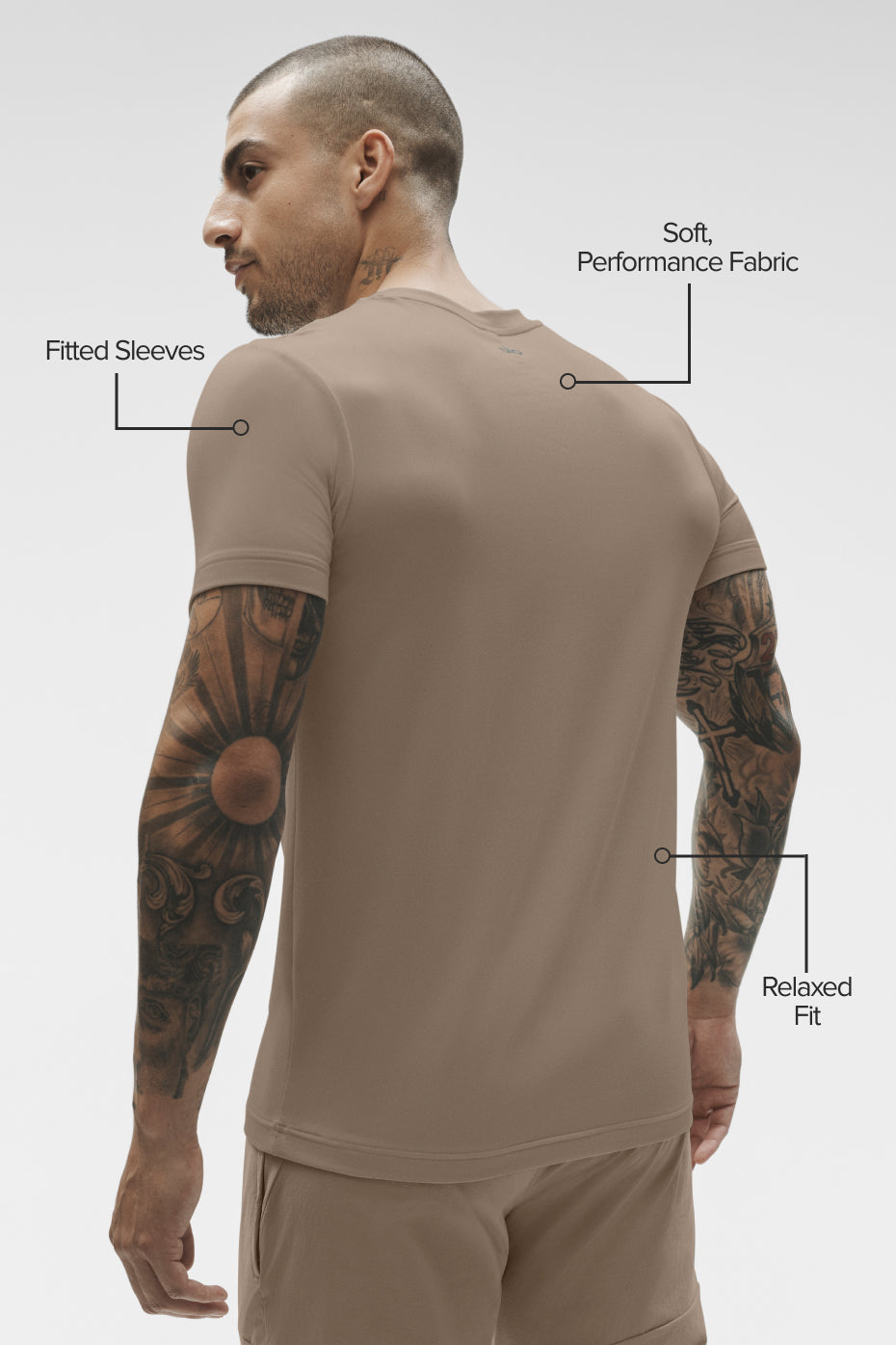 Conquer Reform Crewneck Short Sleeve - Gravel--1