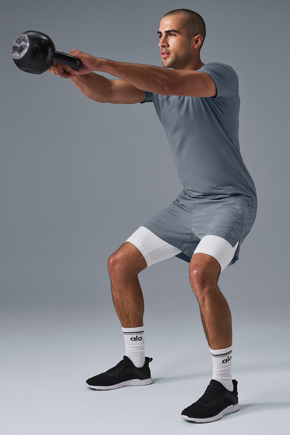 Conquer Reform Crewneck Short Sleeve - Steel Grey--3