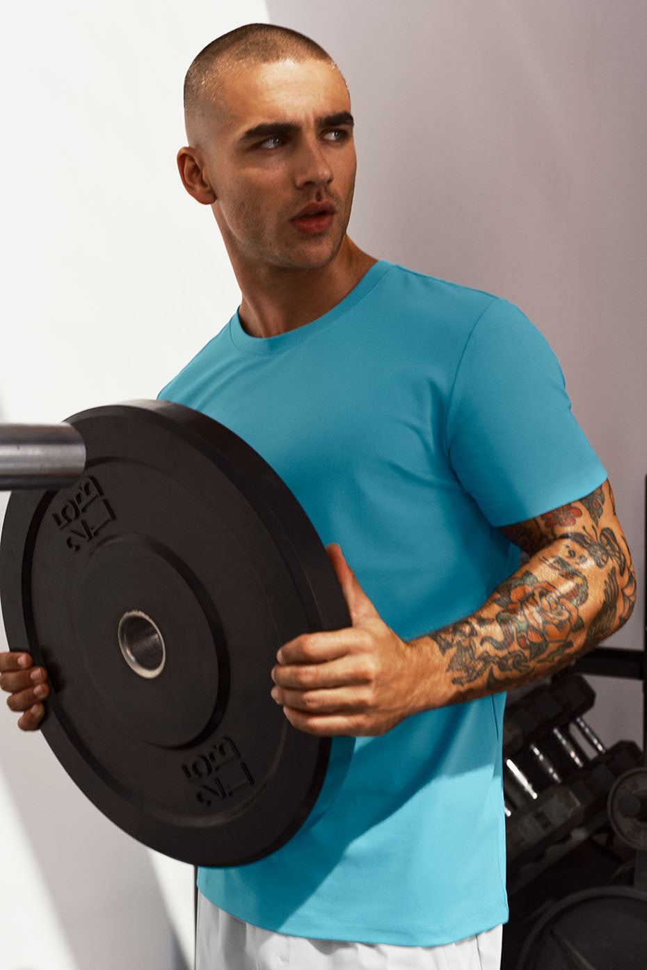 Conquer Reform Crewneck Short Sleeve - Blue Breeze--0