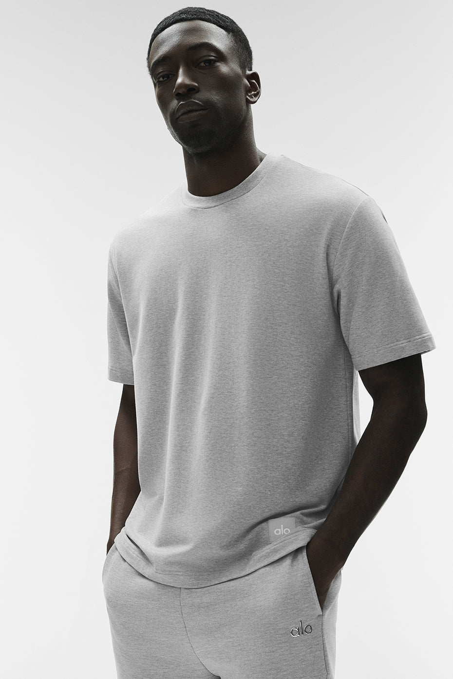 Double Take Short Sleeve - Athletic Heather Grey--0