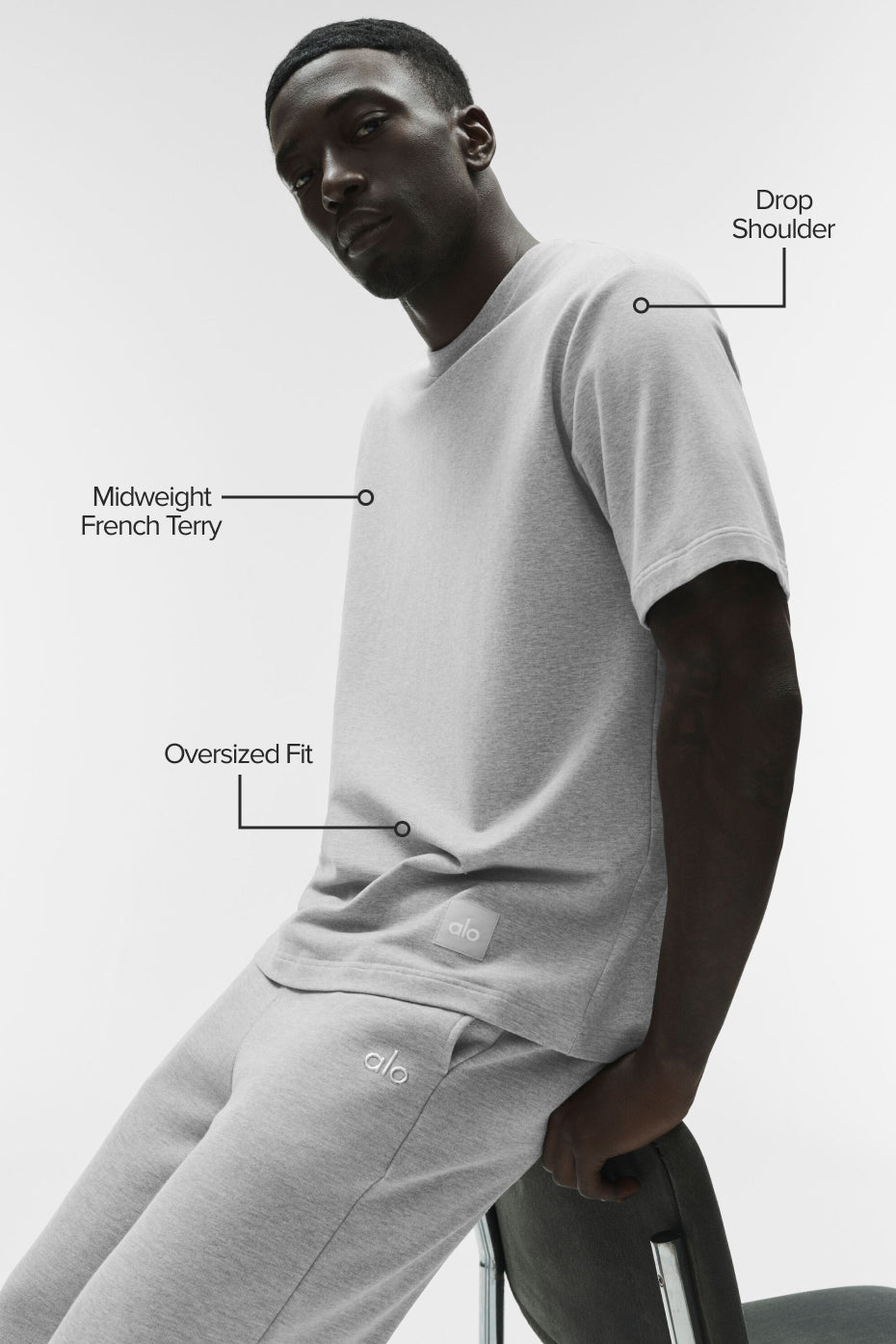 Double Take Short Sleeve - Athletic Heather Grey--1