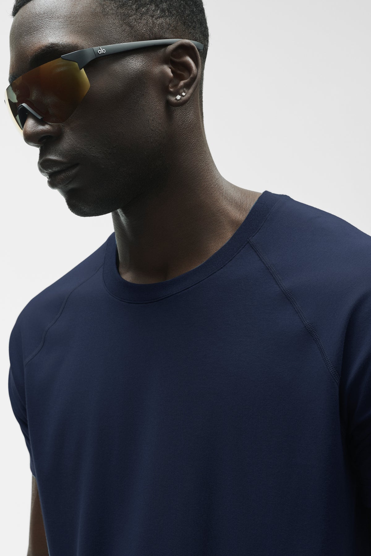 ALO Vapor Crewneck Short Sleeve - Navy--1