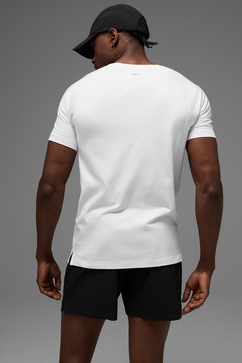 ALO Vapor Crewneck Short Sleeve - White--3