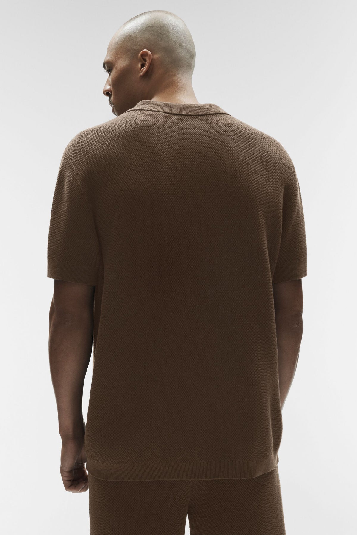 Sports Club Sweater Knit Polo - Espresso--3