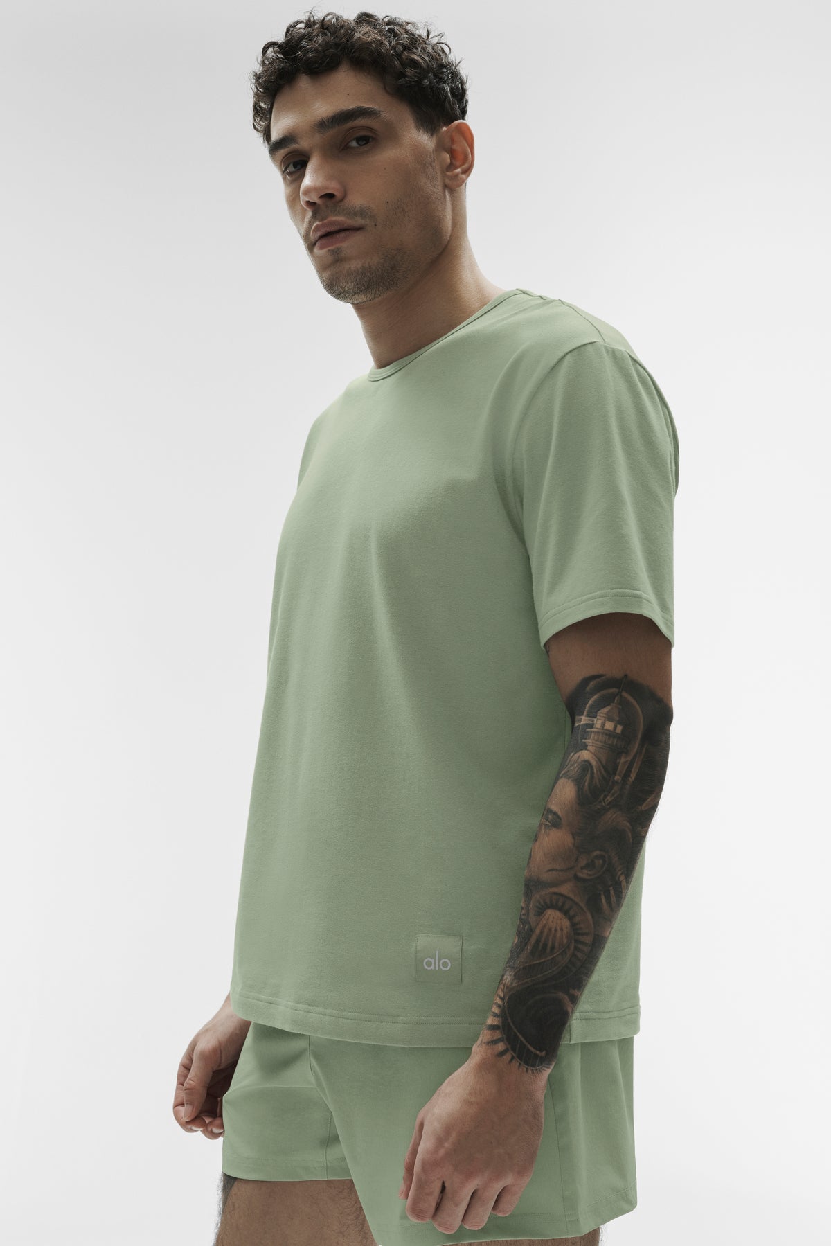 Street Essential Tee - Dune Grass--1