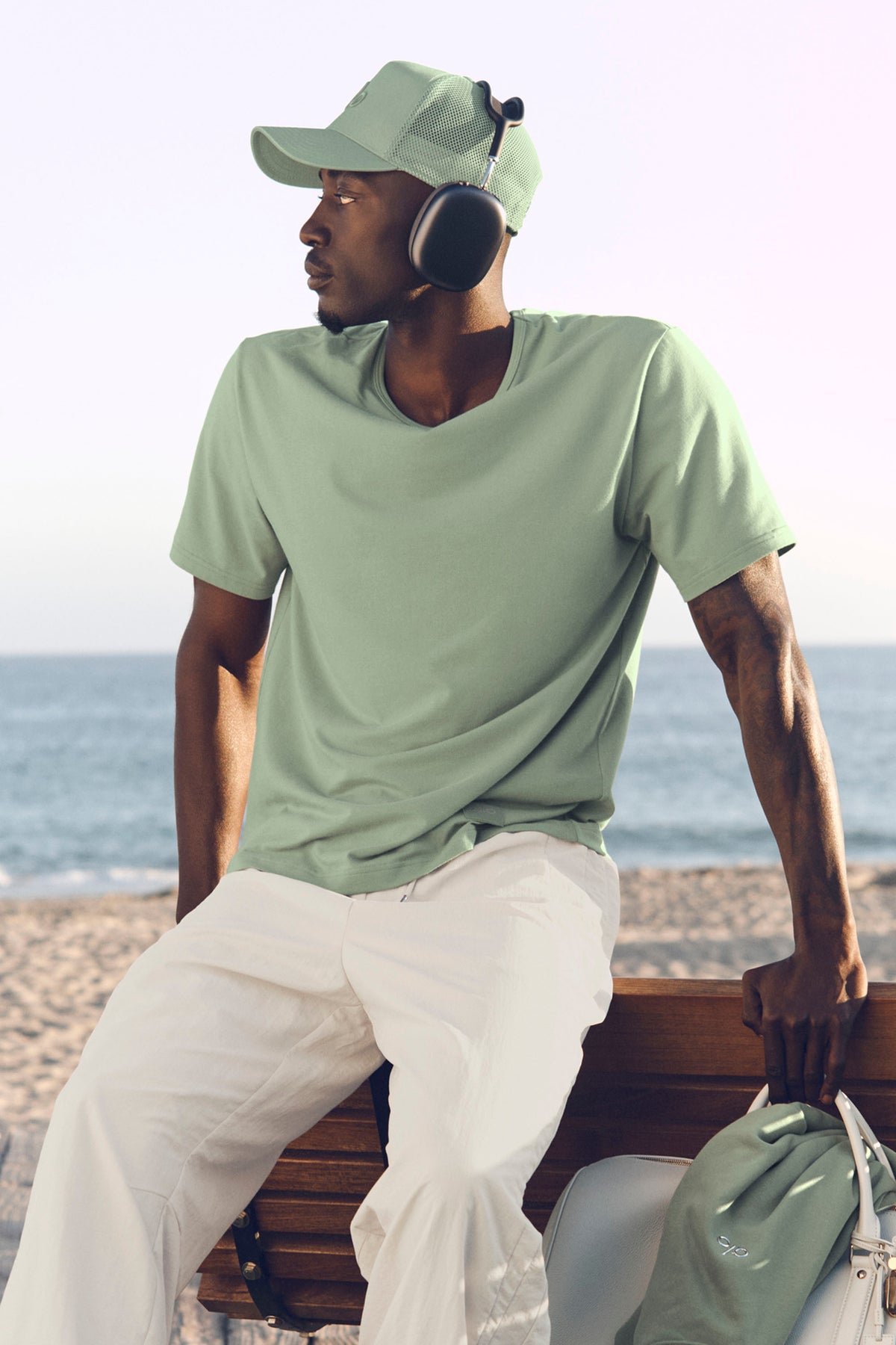Street Essential Tee - Dune Grass--0