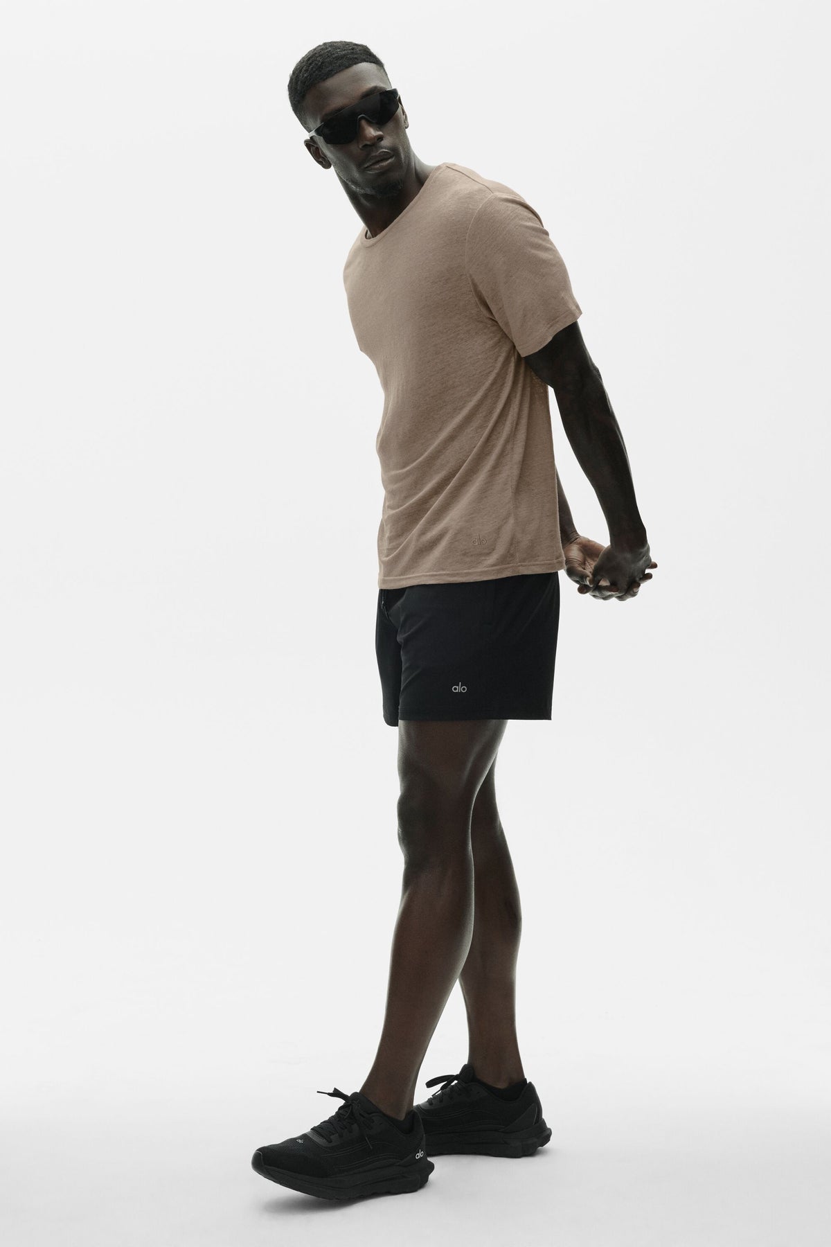 Linen Jersey Coastal Short Sleeve Tee - Gravel--4