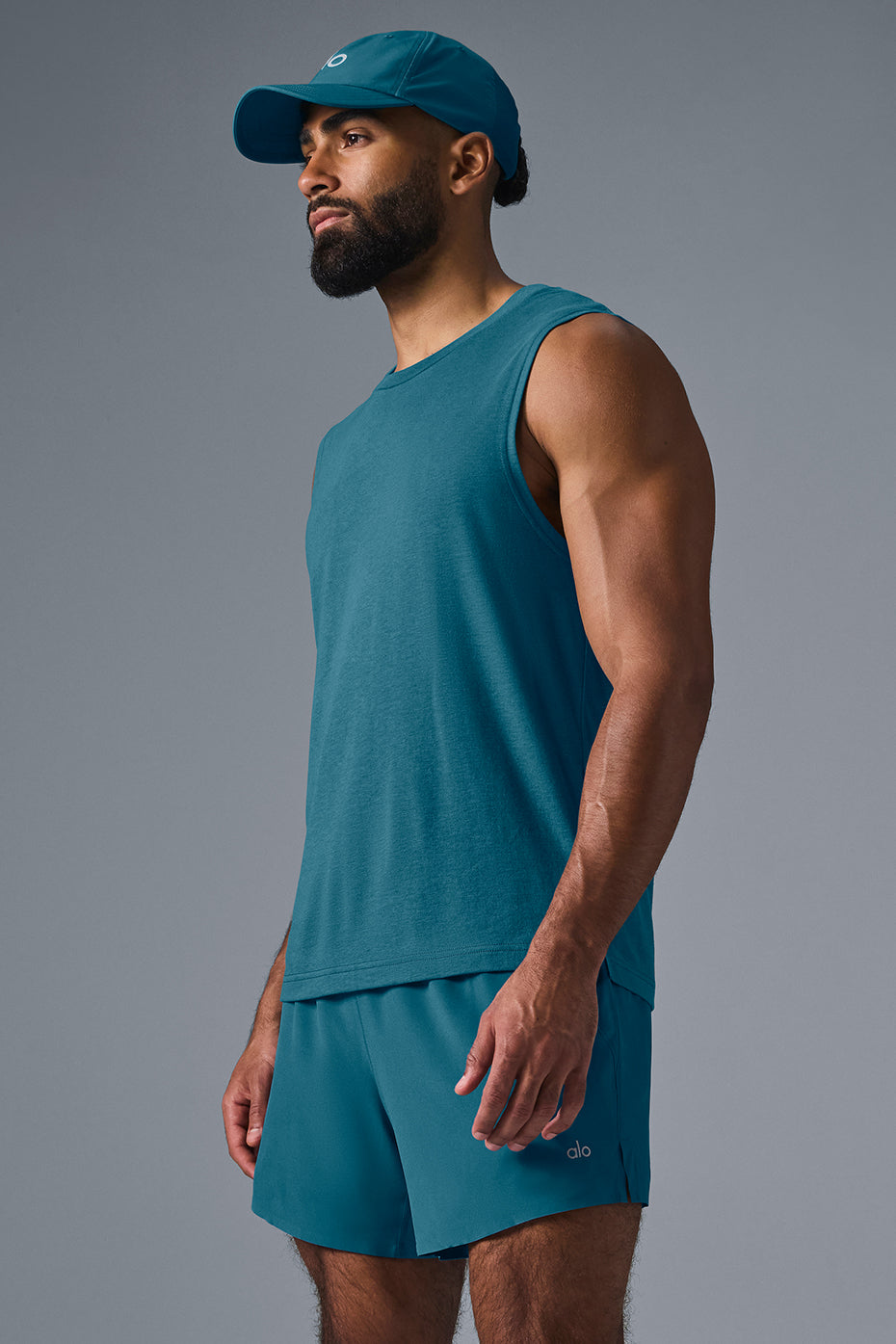 The Triumph Muscle Tank - Oceanic Teal--2