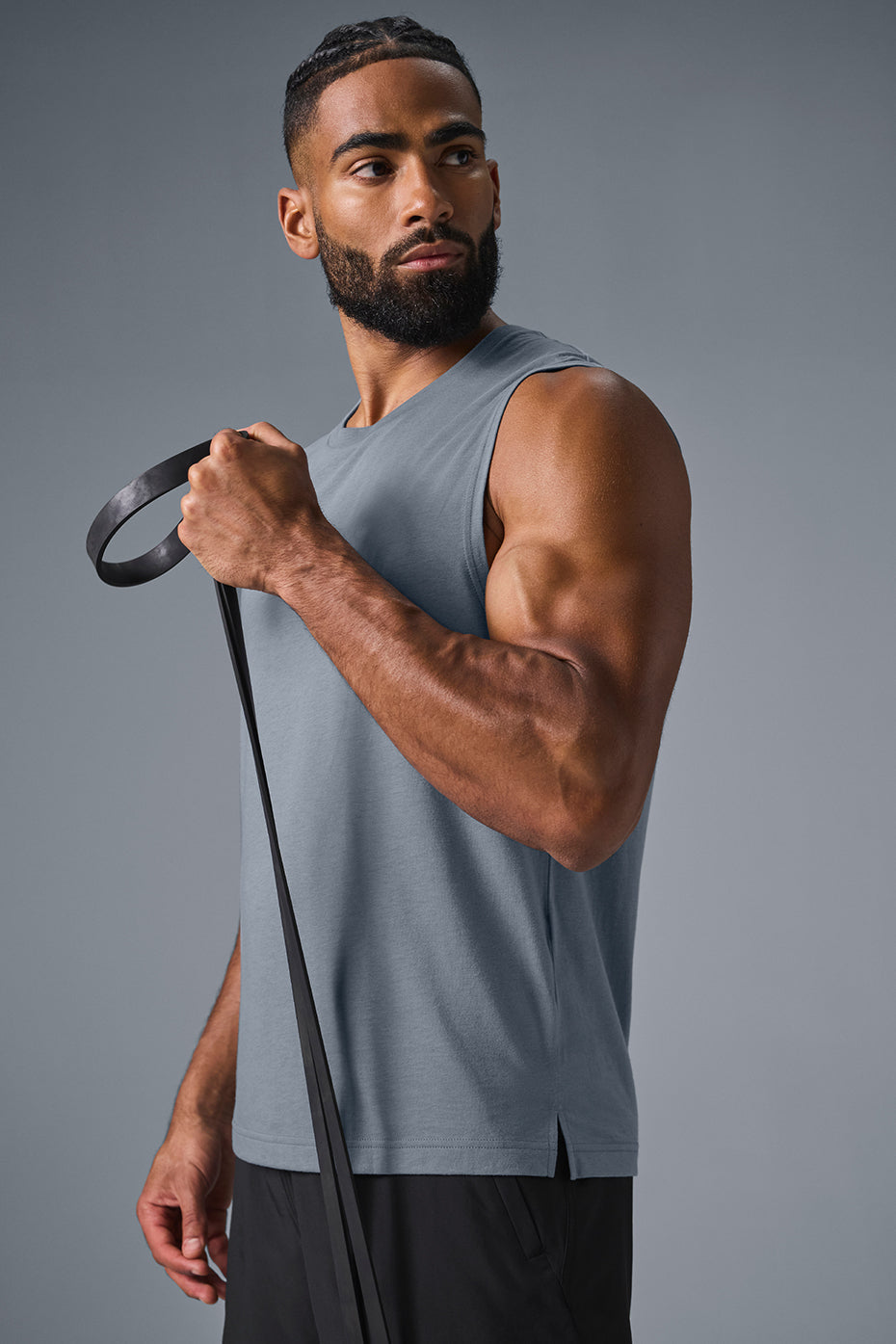 The Triumph Muscle Tank - Steel Grey--2