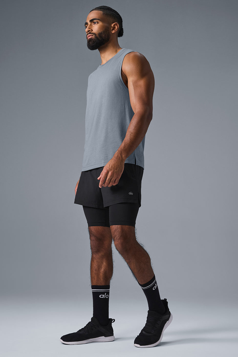 The Triumph Muscle Tank - Steel Grey--3