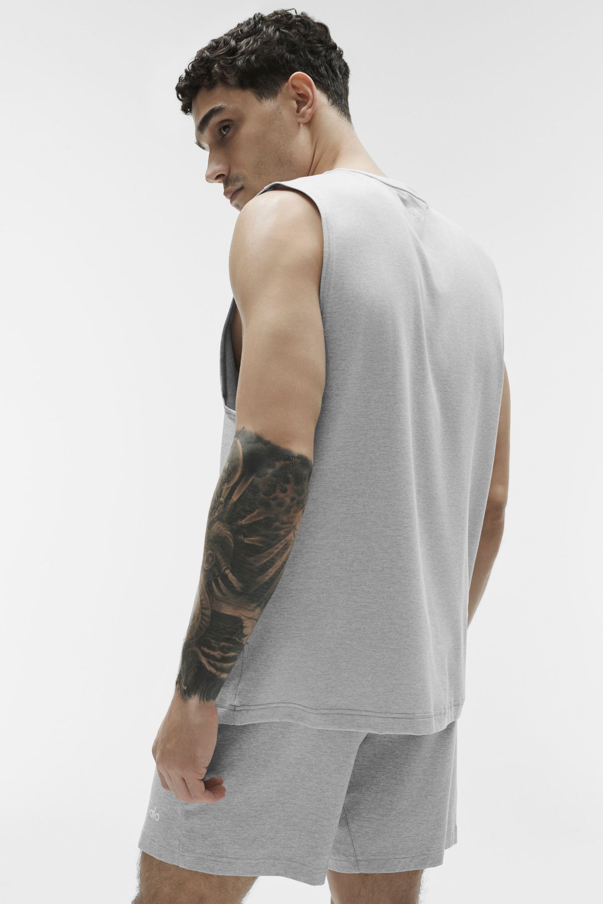 Conquer Muscle Tank - Athletic Heather Grey--4
