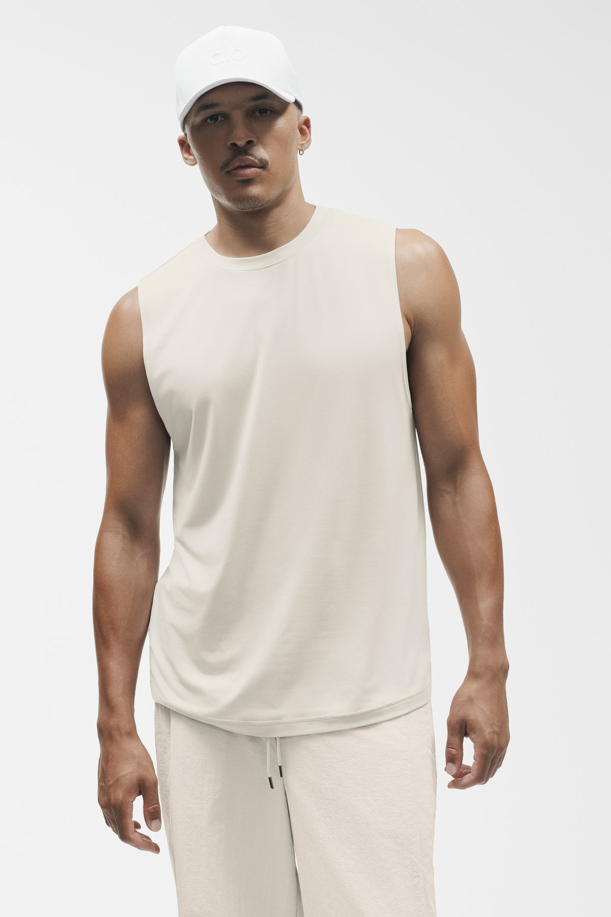 Conquer Muscle Tank - Bone--2