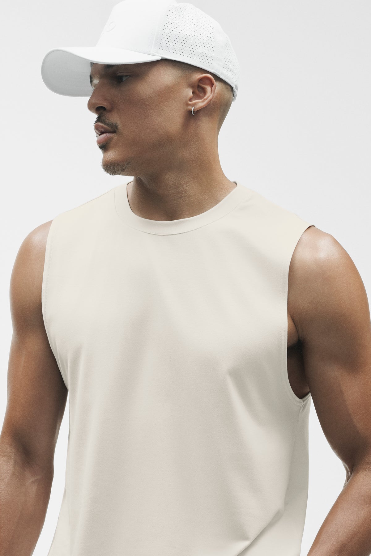 Conquer Muscle Tank - Bone--3