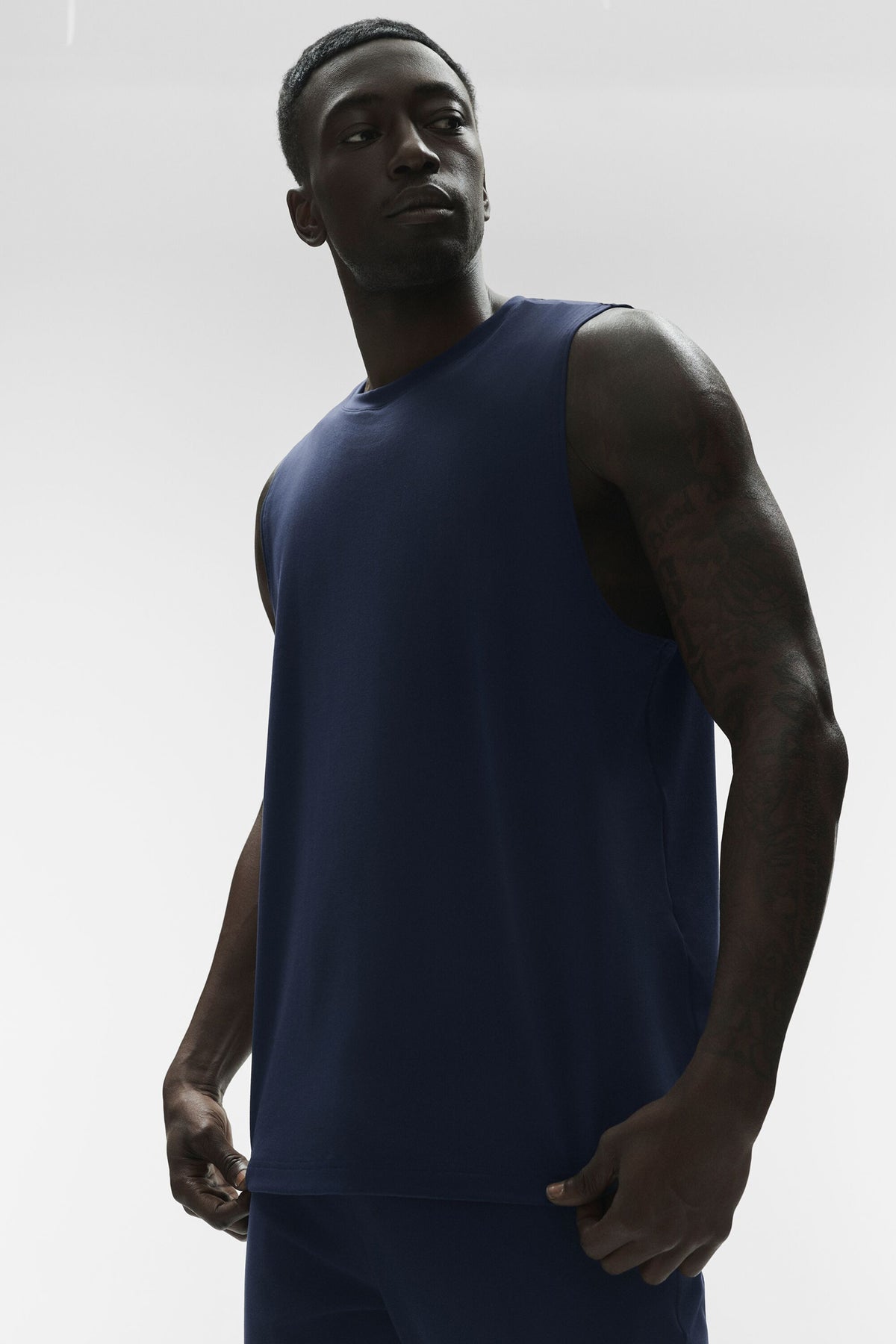 Conquer Muscle Tank - Navy--0
