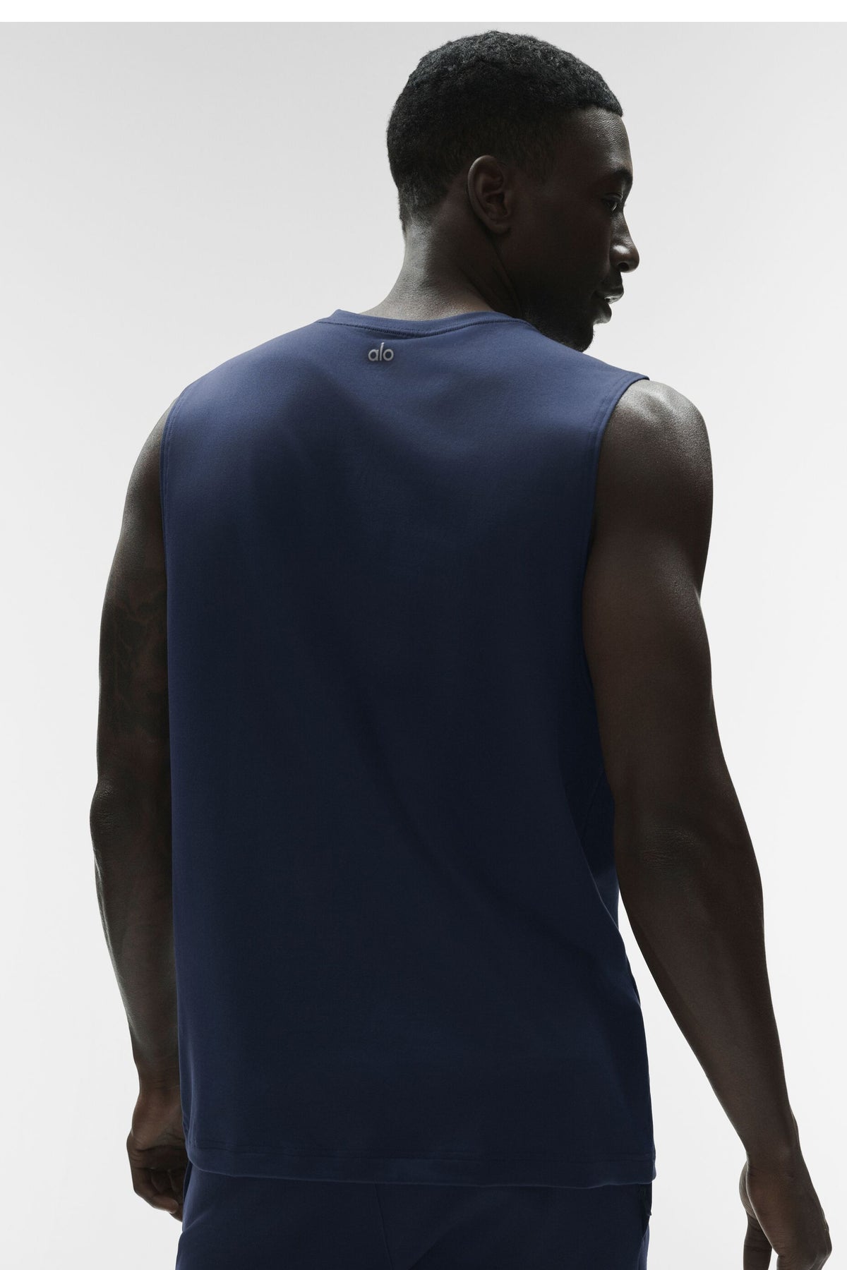 Conquer Muscle Tank - Navy--1
