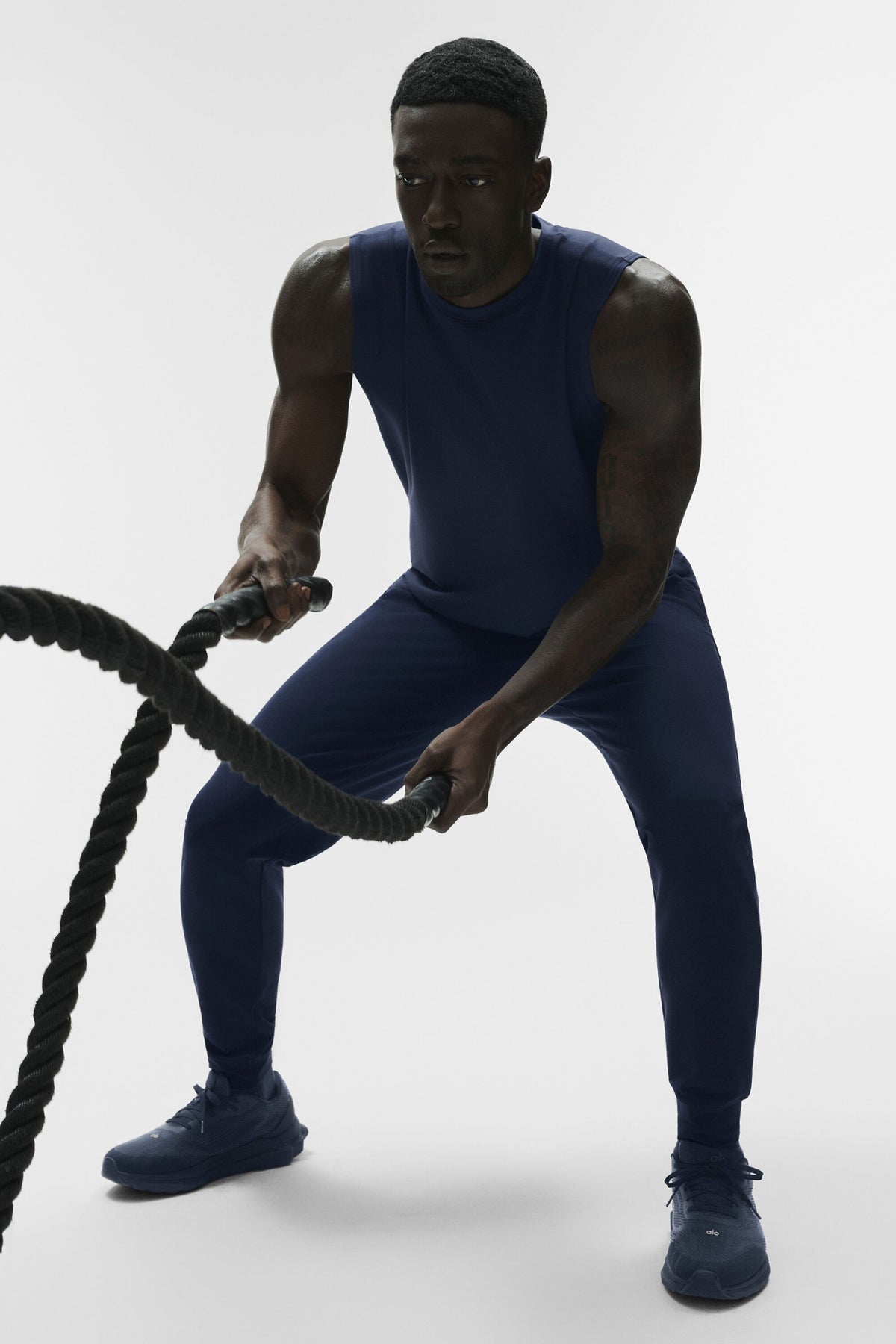 Conquer Muscle Tank - Navy--3