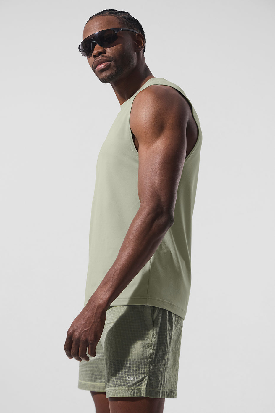 Conquer Muscle Tank - Limestone--3