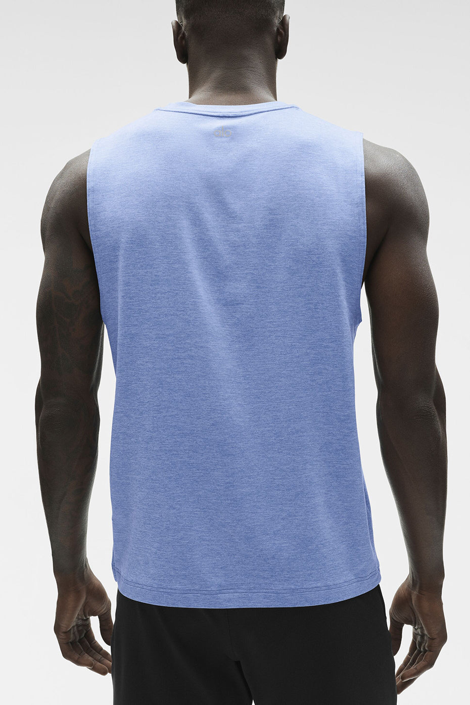 Conquer Muscle Tank - Provence Blue Heather--1