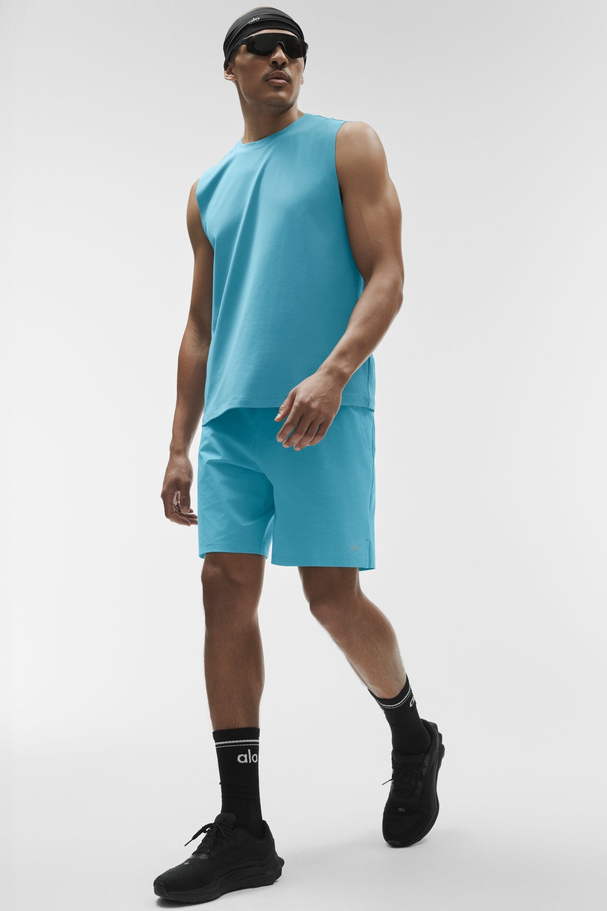 Conquer Muscle Tank - Blue Breeze--3