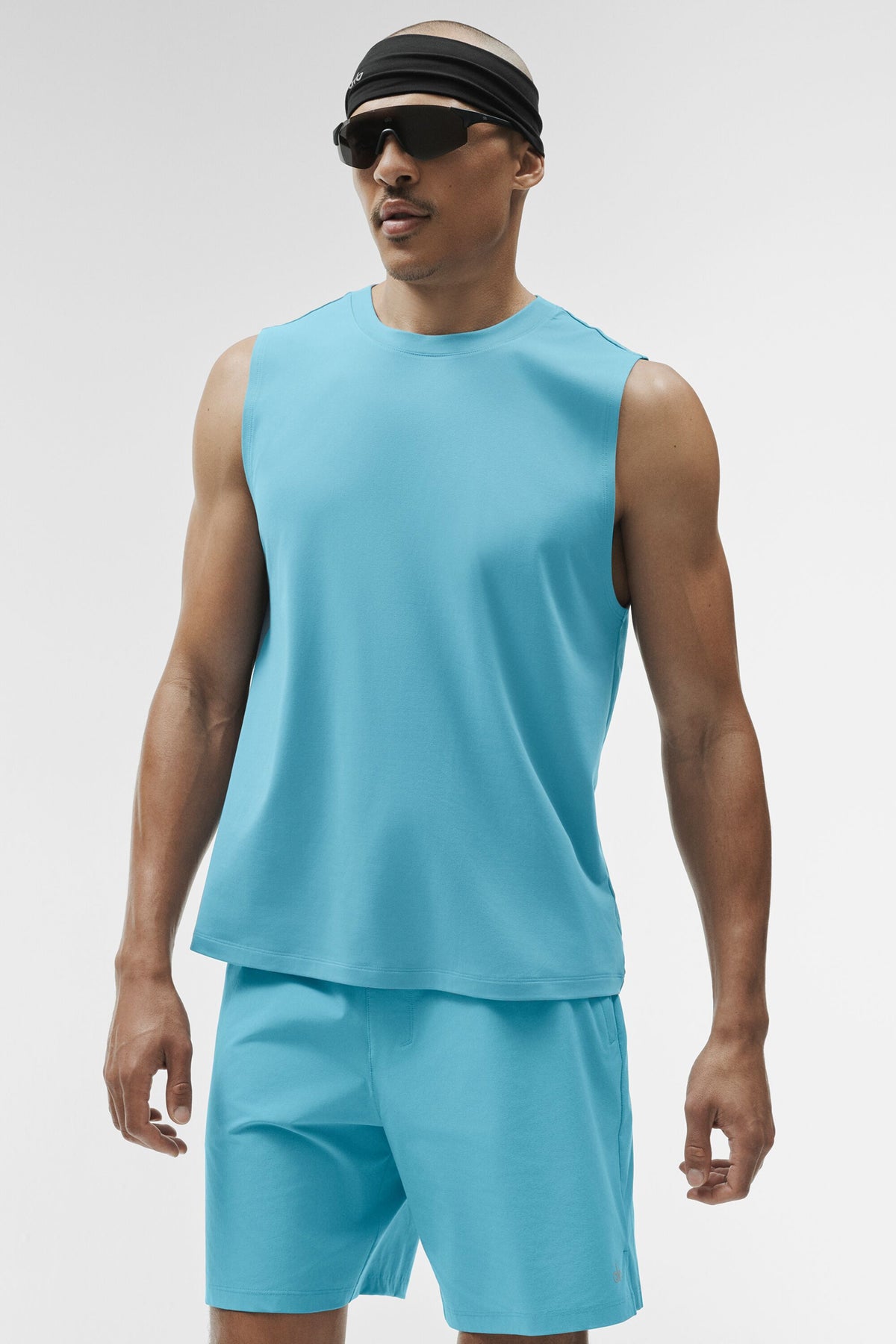 Conquer Muscle Tank - Blue Breeze--0