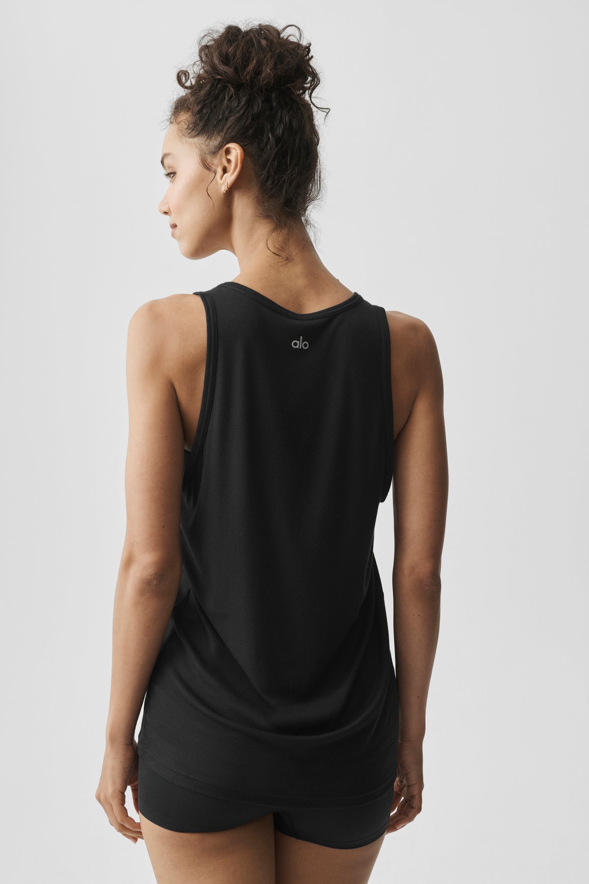 Everyday Modal Rib Tank - Black--1