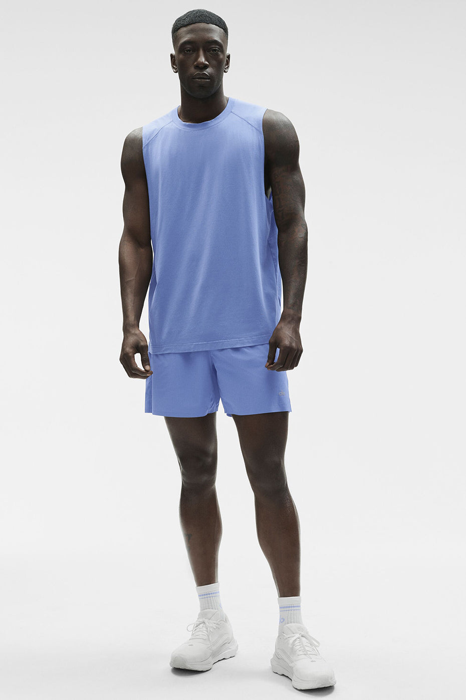 ALO Vapor Muscle Tank - Provence Blue--4