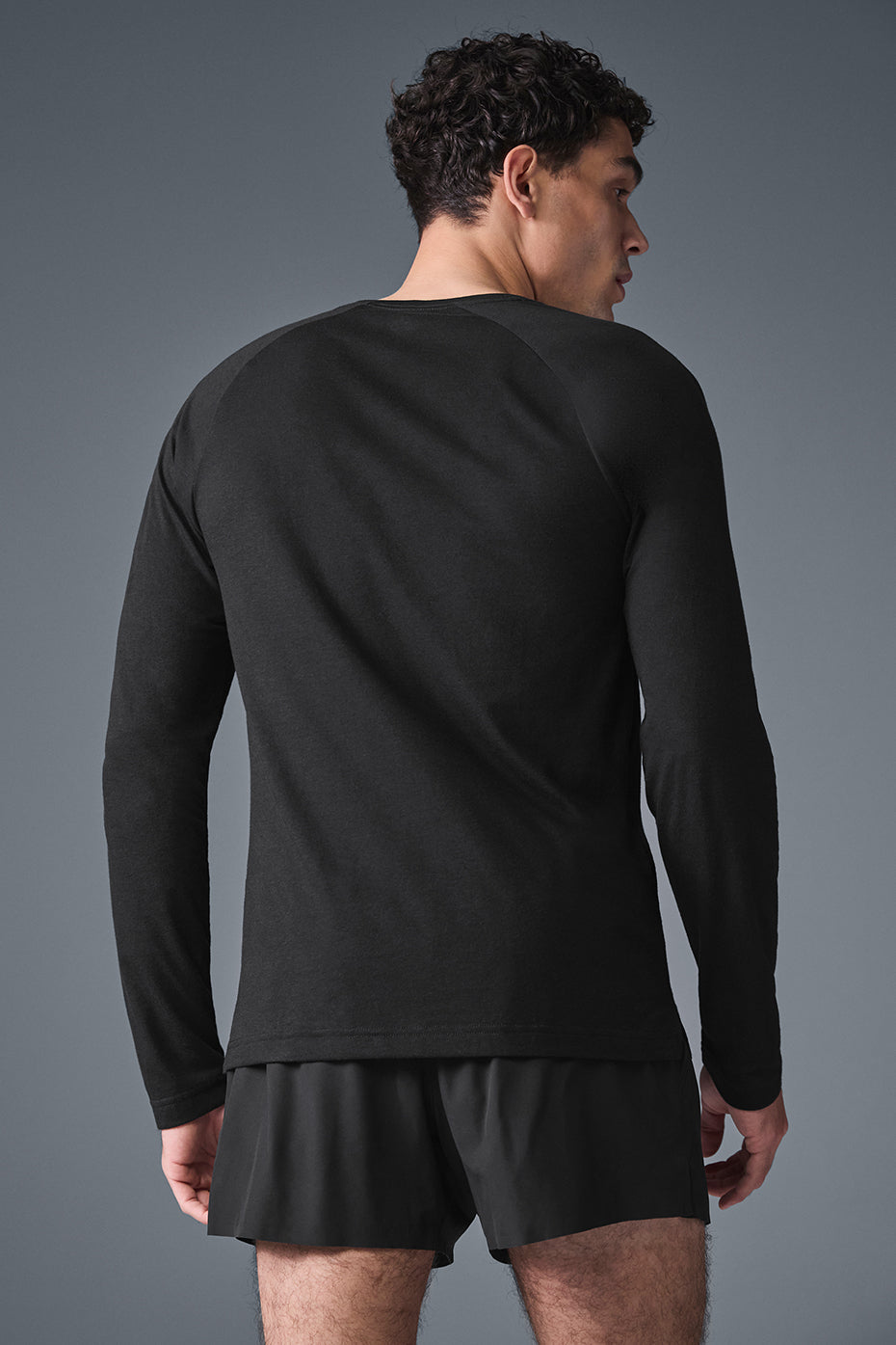 Triumph Long Sleeve Tee - Black--1
