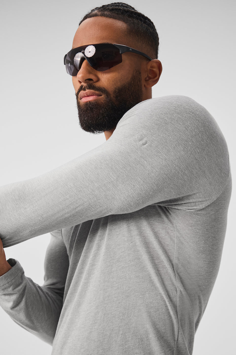 Triumph Long Sleeve Tee - Athletic Heather Grey--3