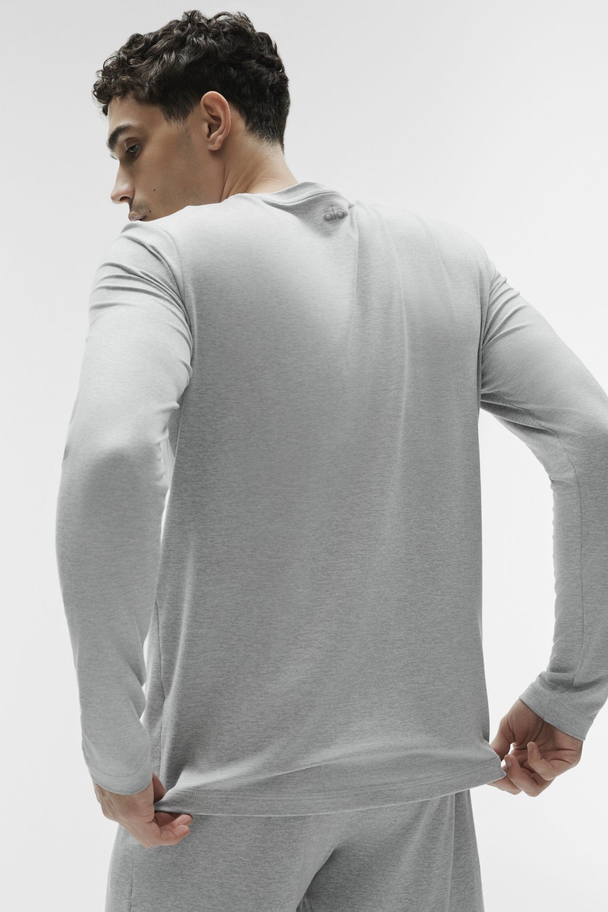 Conquer Reform Crewneck Long Sleeve - Athletic Heather Grey--2