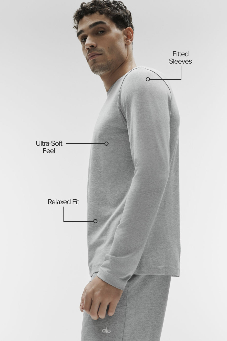 Conquer Reform Crewneck Long Sleeve - Athletic Heather Grey--1