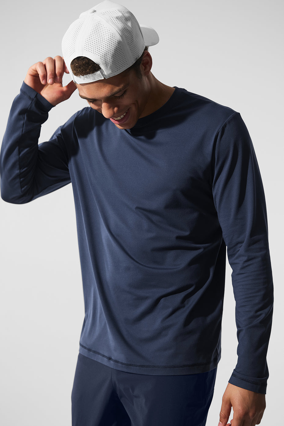 Conquer Reform Crewneck Long Sleeve - Navy--3