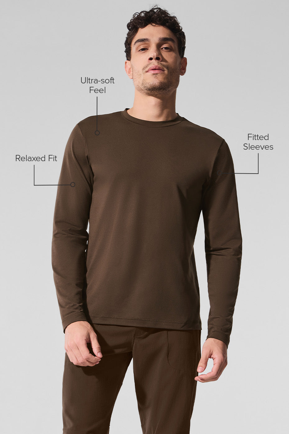Conquer Reform Crewneck Long Sleeve - Espresso--1
