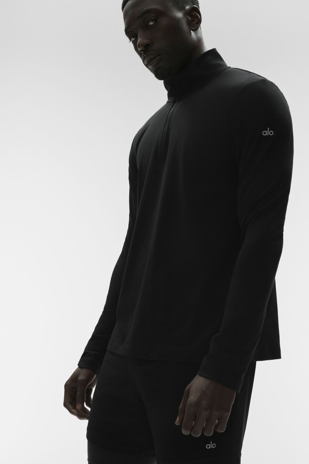 Conquer 1/4 Zip Reform Long Sleeve - Black--0