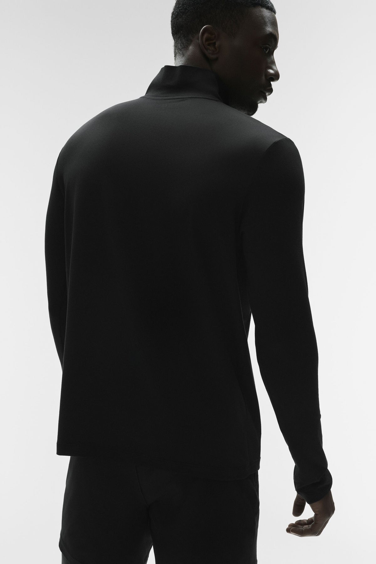 Conquer 1/4 Zip Reform Long Sleeve - Black--2