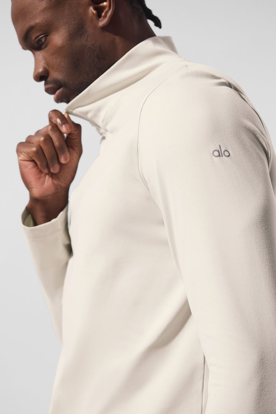 Conquer 1/4 Zip Reform Long Sleeve - Bone--3
