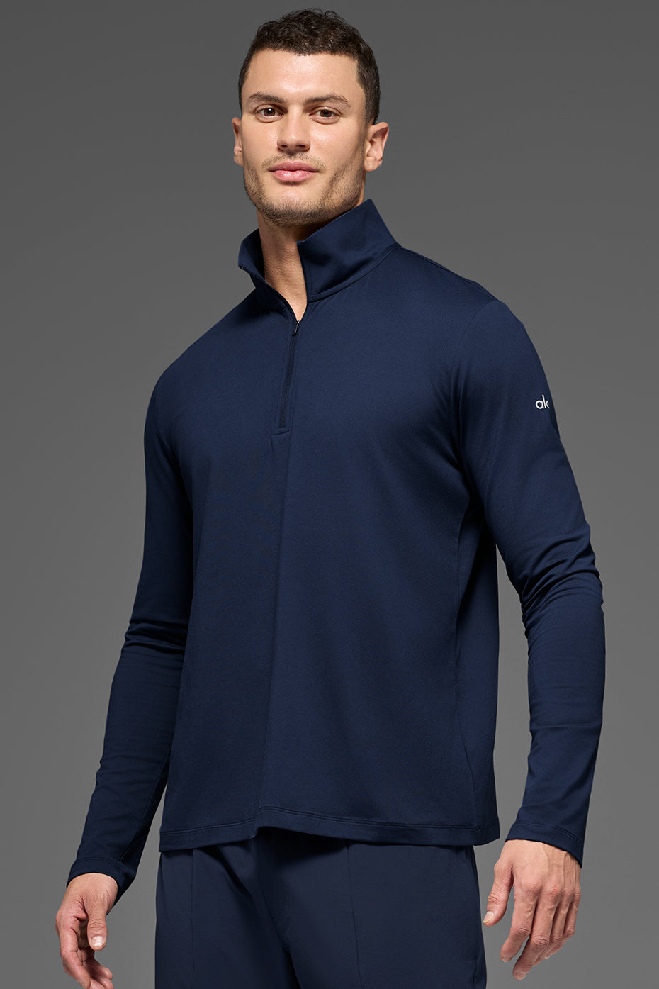 Conquer 1/4 Zip Reform Long Sleeve - Navy--0
