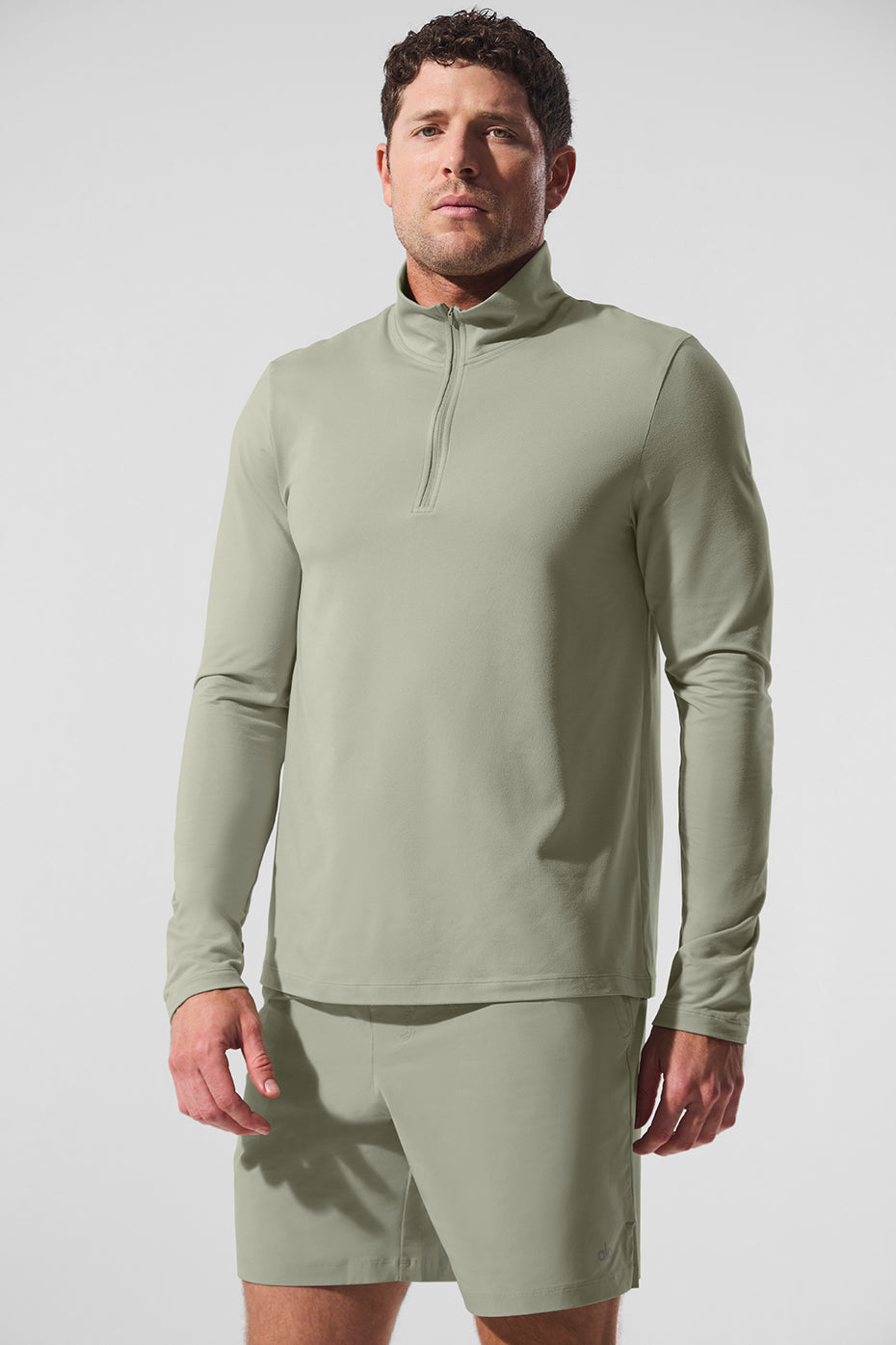 Conquer 1/4 Zip Reform Long Sleeve - Limestone--0