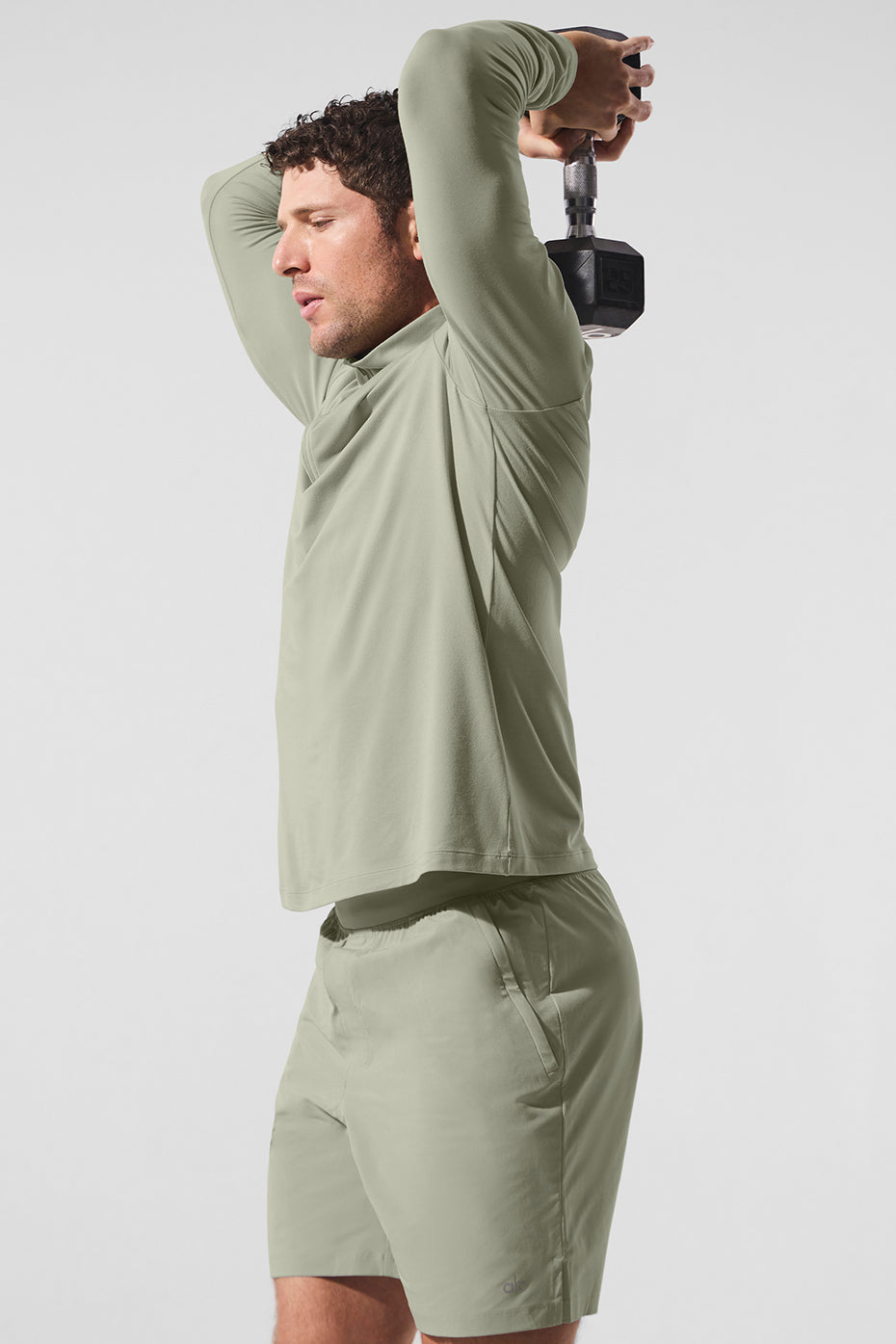 Conquer 1/4 Zip Reform Long Sleeve - Limestone--2