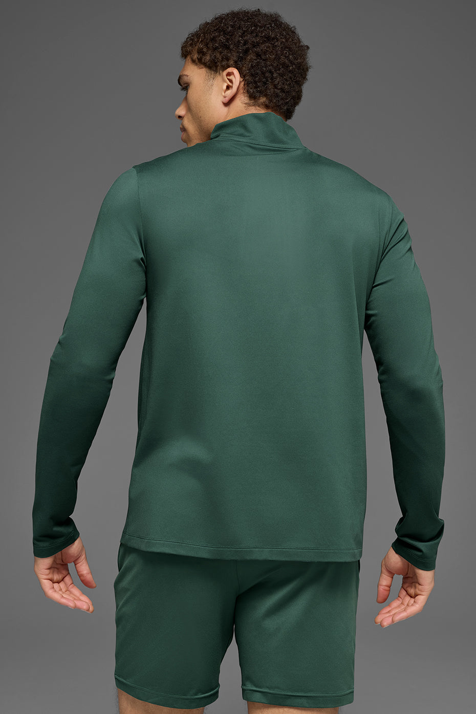 Conquer 1/4 Zip Reform Long Sleeve - Clover Green--1