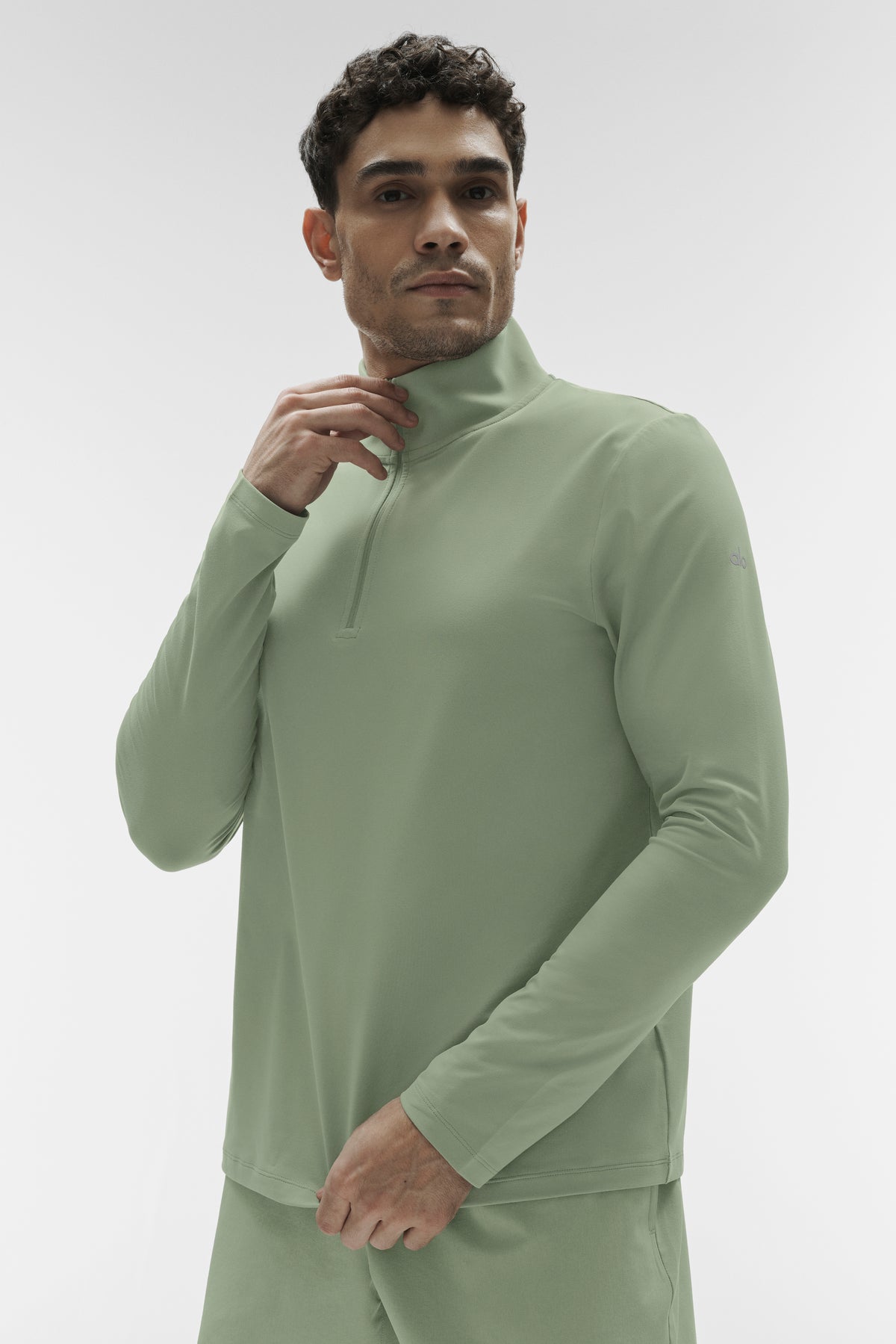 Conquer 1/4 Zip Reform Long Sleeve - Dune Grass--2
