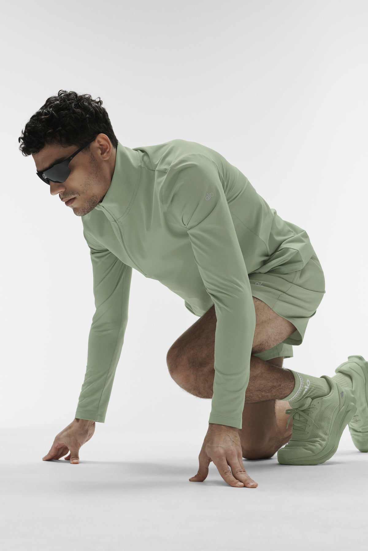 Conquer 1/4 Zip Reform Long Sleeve - Dune Grass--4