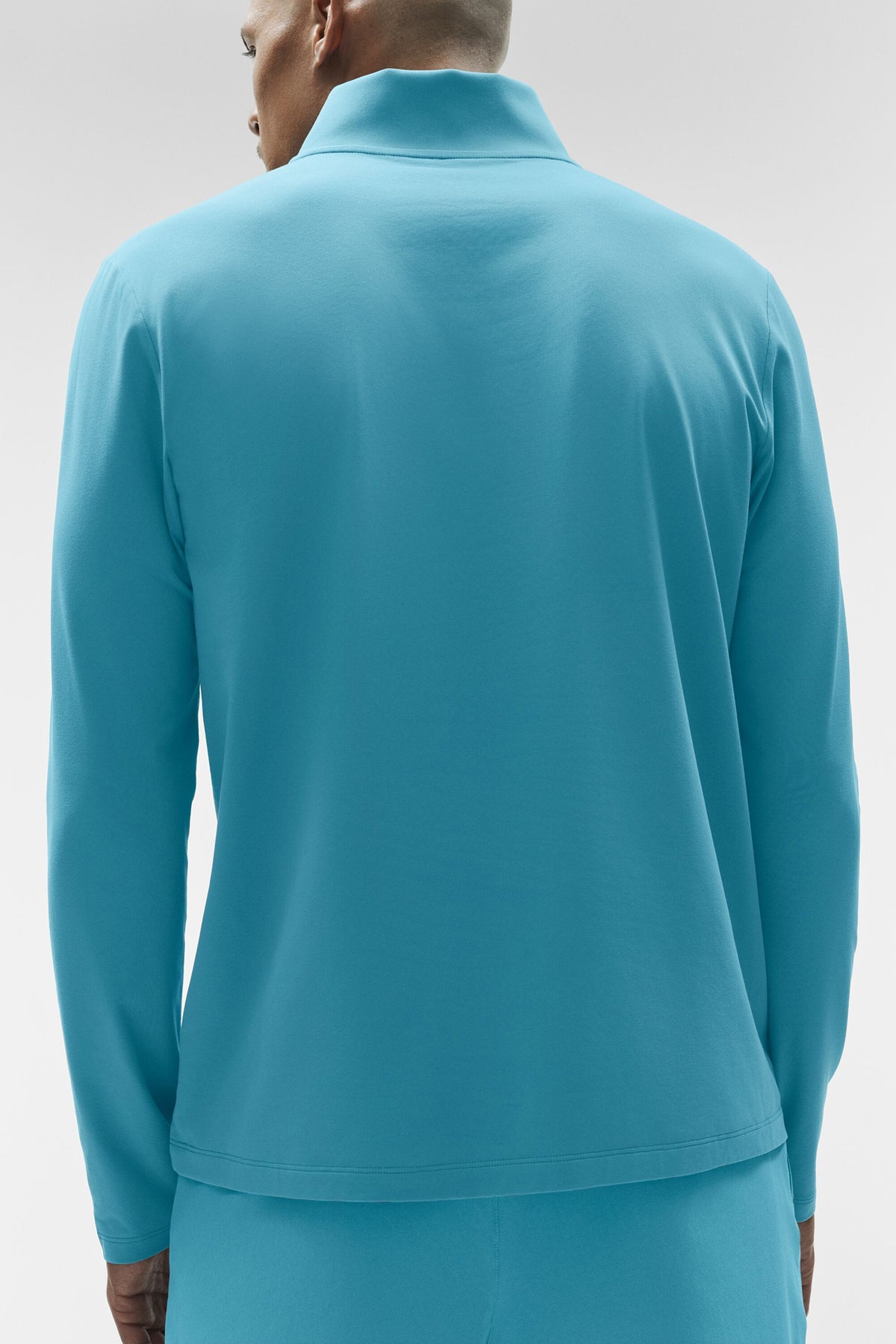 Conquer 1/4 Zip Reform Long Sleeve - Blue Breeze--1
