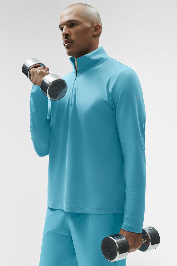 Conquer 1/4 Zip Reform Long Sleeve - Blue Breeze
