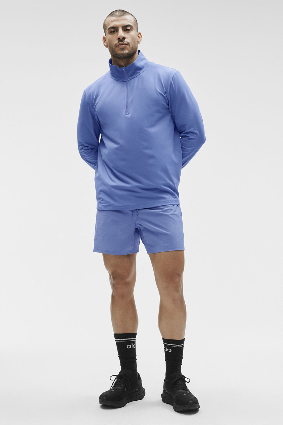 Conquer 1/4 Zip Reform Long Sleeve - Provence Blue--5